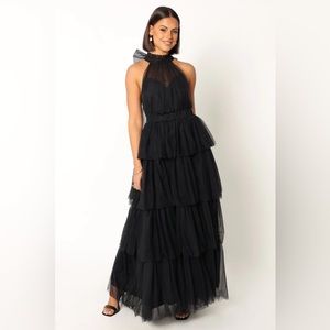 Brand new 🪩 black tulle halter dresss